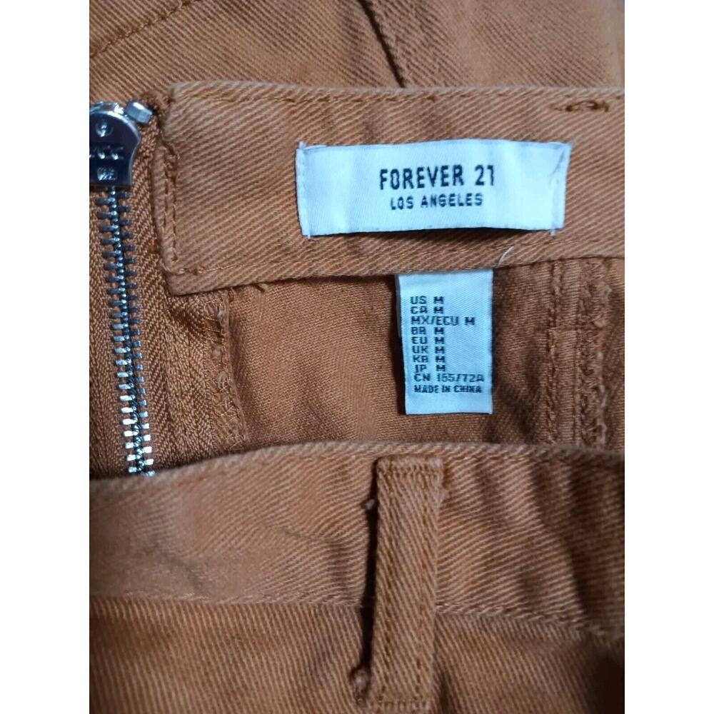 Vintage Mini Skirt Forever 21 Tan Denim Cottagecore - Picture 4 of 4